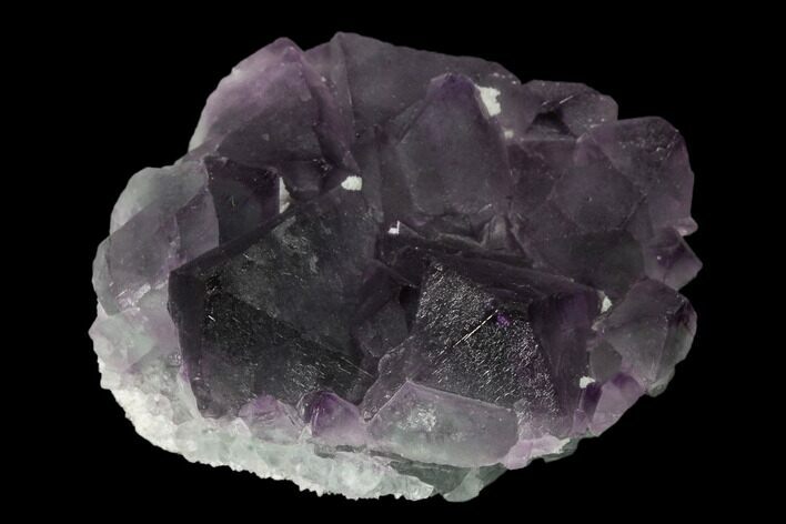 Purple-Green Octahedral Fluorite Crystal Cluster - Fluorescent! #149657
